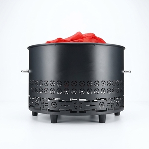 Lámpara LED Redonda de Estilo Moderno con Llama Simulada, Control Remoto, <span class=keywords><strong>Chimenea</strong></span> Eléctrica para Uso en Interiores y Exteriores - Product Image 3