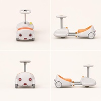 Voiture électrique pour enfants 12V 7Ah, voiture à bascule avec haut-parleur Bluetooth et lumière LED, longueur réglable, certifiée CE, 3-6 ans