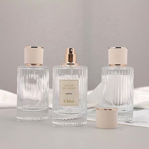 Transparent <b>Empty</b> 30ml 50ml Elegant Screw Refillable <b>Perfume</b> <b>Bottles</b> with Cap - Product Image 3