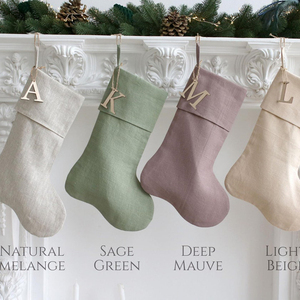 Lot <span class=keywords><strong>de</strong></span> Grandes Chaussettes <span class=keywords><strong>de</strong></span> Noël Blanches Personnalisables en Lin pour Bébé, Décoration <span class=keywords><strong>de</strong></span> Noël du Père Noël - Product Image 2
