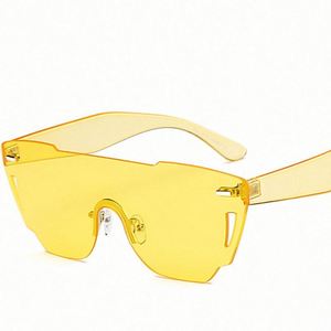 แว่นกันแดดทรงโอเวอร์ไซส์แบบไร้กรอบ รุ่นฮิตปี 2020 สำหรับผู้ชายและผู้หญิง ป้องกันรังสียูวี 400 - Product Image 5