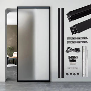 Sistema de Puertas Corredizas de Vidrio Invisibles Hidden Runners, Accesorios para Puertas Mágicas de Bolsillo, Riel Oculto, Puertas de Cierre Suave para el Hogar - Product Image 5