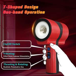อุปกรณ์ช่วยตัวเองสำหรับผู้ชายเป็นของเล่นทางเพศสำหรับผู้ใหญ่-ระบบขับเคลื่อนอัตโนมัติสองชั้นหมุนเครื่องออรัลเซ็กซ์ - Product Image 5