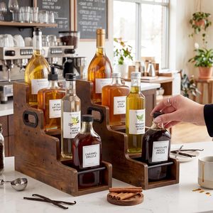 Cross-border wooden spice and condiment <b>rack</b>, wine display <b>rack</b>, tiered storage and organization <b>rack</b>, multi-layer desktop <b>shelf</b> - Product Image 1