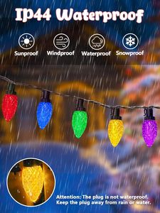 24V C9 Led Christmas Lights Bulb Warm White Ip65 Waterproof Rgbw Changing Christmas <b>String</b> Lights for Commercial <b>Garden</b> - Product Image 3