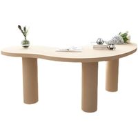 Bureau d'ordinateur en bois massif Simple nordique personnalité minimaliste établi de bureau de forme spéciale établi de concepteur