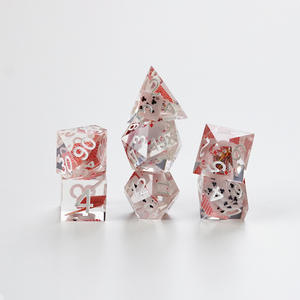 Jeu de <span class=keywords><strong>d</strong></span>és RPG en époxy transparent incrusté de <span class=keywords><strong>poker</strong></span>-Jeu de table unique DND Dice avec éléments de <span class=keywords><strong>poker</strong></span> intégrés pour <span class=keywords><strong>D</strong></span> & <span class=keywords><strong>D</strong></span> et COC - Product Image 3