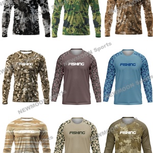 Chemise de pêche personnalisée respirante, séchage rapide, légère, recyclée, anti-UV, camouflage, haute performance, manches longues - Product Image 4