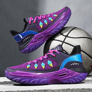 Zapatillas de baloncesto para guardias masculinos en juego real, zapatillas deportivas transpirables estilo juvenil para mujer con tacón bajo para competición - Product Image 4