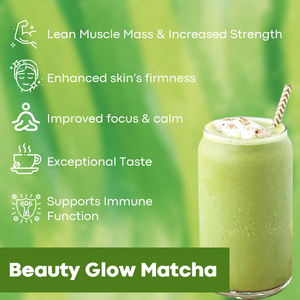 Cápsulas de Matcha Latte com Colágeno Reishi OEM, Pó de Matcha de Grau Cerimonial 5A, Apoia a Saúde da Pele, Cabelo e Unhas - Product Image 4