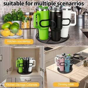 Organizador de Botellas de Agua para Vaso Stanley de 40 oz, Soporte Giratorio para Vaso Stanley, Organizador de Tazas Duradero para Gabinete de Cocina - Product Image 5