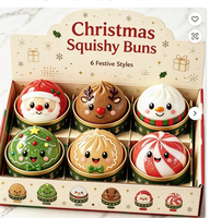 Boîte Mystère de Noël aux Raviolis - Boîte Mystère Verte WO's World Dumpling - Jouet Squishy Fantôme à Presser - Cadeau - Jouet Anti-Stress - Pendentif