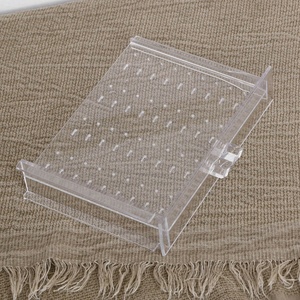 China Yageli Factory Wholesale Transparent Acrylic Ring Necklace <b>Box</b> Display Holder Drawer Jewelry Earrings Storage Organizer - Product Image 4