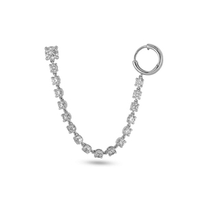 Novedad de Gemnel: Pendientes de Cadena con Doble Orificio Cultivados en Laboratorio, Versátiles y Compatibles con Capas para Mujer - Product Image 5