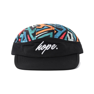Stampa 5 pannelli Camp Cap Flat Brim Allover Roses 5 Panel Cap Headwear Surf Skate Snow Hat 5 Panel Sport Caps con etichetta in pelle - Product Image 2