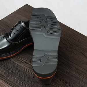 High Quality Luxury Casual Shoes Men Business Formal British Style Color Patchwork Lace-Up Square <b>Toe</b> Lightweight Breathable - Product Image 3