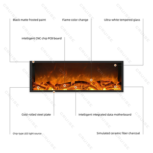 CRUISE Haute Simulation Dynamique Flamme Protection De L'environnement Intelligent Infrarouge Télécommande Led 1300mm <span class=keywords><strong>Cheminée</strong></span> Électrique - Product Image 6