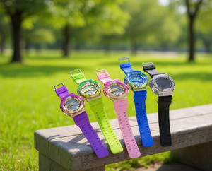 Orologio Smart per Bambini alla Moda, Cassa in Plastica Multicolore, Cinturino in Silicone, Sveglia, Retroilluminazione, Display LED, Cronometro, Schermo LCD Rotondo - Product Image 2