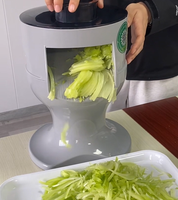 Commerciële industriële keuken groentesnijder elektrische motor zoete aardappelchips snijmachine