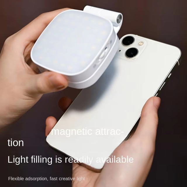 Luxury Magnetic Selfie Light Mamen Magnetic Led Fill Light Portable Make up Foldable Lighting Selfie Phone Ring Light