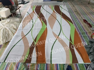 Juego de cortinas con ojales de poliéster translúcido ecológico de 7 piezas, funda de cojín a juego con patrón Floral para sala de estar y dormitorio - Product Image 6