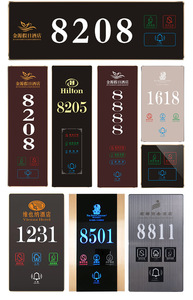 ไฟ Led แสดงแผ่นประตูโรงแรมชื่อหมายเลขประตูอิเล็กทรอนิกส์พร้อมหมายเลขห้อง - Product Image 5