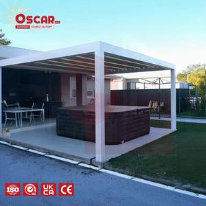 Pérgola <span class=keywords><strong>de</strong></span> Aluminio 4X6 para Montar en la Pared, <span class=keywords><strong>con</strong></span> Techo <span class=keywords><strong>de</strong></span> Vidrio <span class=keywords><strong>de</strong></span> Tres Lados, Panel <span class=keywords><strong>de</strong></span> Techo Cerrado <span class=keywords><strong>con</strong></span> Sombra para Jardín, Patio, Balcón - Product Image 1