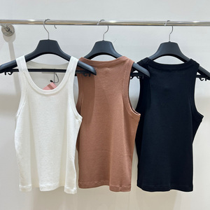 Chaleco de Punto Minimalista para Mujer, Transpirable, Resistente al Viento, con Bordado Floral, Mezcla de Cachemira, Ligero, Sin Mangas, Elegante y Suave para Primavera - Product Image 6