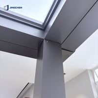 JINGCHEN - Solárium de Aluminio con Techo de Cristal y Aislamiento Térmico, Cerramiento de Patio con Techo Corredizo, Insonorizado e Impermeable, para Villas, Hoteles y Exteriores