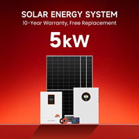 Système d'énergie solaire, kit complet de panneaux solaires avec batterie et onduleur 5kW 10kW 15kW, système d'énergie solaire hors réseau