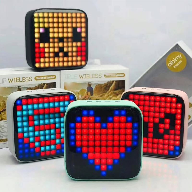 Лидер продаж на Amazon, светодиодный динамик Divoom Tivoo MY683 RGB, программируемый светодиодный bluetooth-динамик 16x16