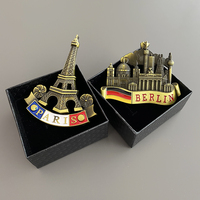 Aimant de réfrigérateur Souvenirs Londres Paris Pays différents Pays européens personnalisés Pologne Allemagne Aimants de réfrigérateur 3D Vente en gros