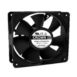 Ventilador Axial de Conducto DC Crown AGE12038_24J SERVERT1 con Rodamiento de Bolas, Eléctrico, OEM Personalizado para Seguridad - Product Image 1