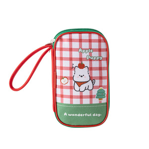 Bolsa de Almacenamiento de Datos y Documentos con Diseño de Dibujos Animados, Multifuncional, Impermeable, Portátil, de Franela, con Múltiples Compartimentos para Tarjetas y Pasaportes - Product Image 1