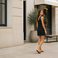 Robe en tricot à fil métallique pour femmes - Robe de soirée noire à bretelles spaghetti plissée naturelle. Robe en tricot pour femmes, robe à fil métallique