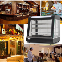 Vitrine chauffante électrique à 3 niveaux pour présentation de poulet frit type KFC, idéale pour cuisines de restaurants