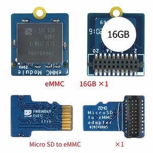 โมดูล eMMC ขนาด 16GB บอร์ดอะแดปเตอร์ MicroSD เป็น eMMC สำหรับนาโนพาย M4 NEO4 RK3399 การจัดเก็บข้อมูลแบบฝังตัวขยายชิปจัดเก็บข้อมูลสมาร์ทเทอร์มินัล - Product Image 1