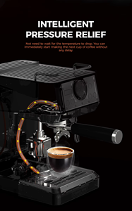 Cafetera Semiautomática con Sistema de Extracción de 58 mm, Presión de 20 Bares, Panel Táctil, Programable, de Acero Inoxidable, Multifuncional para Hotel y Hogar - Product Image 5