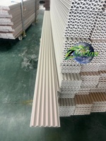 Panel de Pared Ranurado WPC de Diseño Moderno, Panel de Pared 3D de PVC, Alternativa a la Madera, Función Impermeable