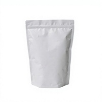 Sachets refermables en Mylar blanc mat personnalisés, recyclables, en aluminium, avec fermeture éclair, pour aliments pour animaux et gelée, anti-odeur, 3,5 g