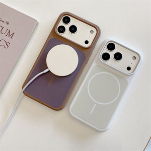 เคสโทรศัพท์ซิลิโคนแบบแม่เหล็กของแท้, สำหรับ iPhone 17 Air 16 15 PRO MAX ฝาหลังมีปุ่มซิลิกาเจลเหลวฝ้า - Product Image 5