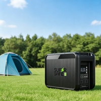 Batterie LiFePo4 AC 960Wh, MPPT, onde sinusoïdale pure, démarreur solaire 1200W, station d'alimentation portable pour voiture, lampe torche SUPSRSAFE