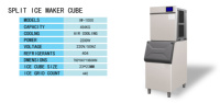 Machine à glaçons commerciale entièrement automatique 454 kg/24h, fabricant de glaçons en cubes