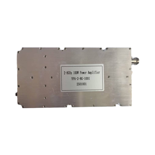 100W PA Module 2GHz-8GHz RF Power Amplifier for Signals Communication Radar Navigation Anti-Drones NFC Modules Accessories
