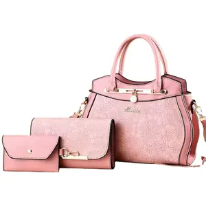 New in 2023 Leather Pu women hand bag sets luxury handbags for women Customised bags women handbags ladies handbags