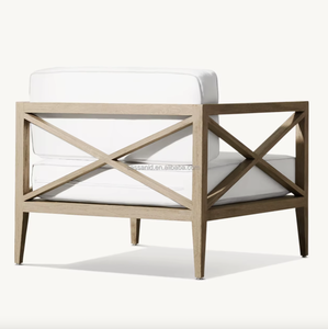 Sassanid Outdoor Iconic Design Premium Teck Patio Garden Sets <span class=keywords><strong>Mustique</strong></span> Chaise longue en teck patiné - Product Image 4