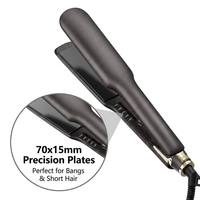 Lisseur à cheveux en céramique professionnel 30 mm, chauffage PTC, affichage LED, contrôle de la température, double tension électrique
