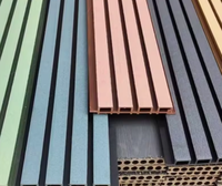 Panneau mural en composite bois-plastique PVC gaufré, imperméable et écologique, épaisseur 24 mm, pour appartement
