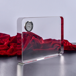 Reloj de cristal en forma de rectángulo de personalización Personal <span class=keywords><strong>Simple</strong></span> de Venta caliente con nuevo diseño para regalos de empresa - Product Image 1