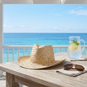 Chapeau de sauveteur en herbe naturelle 100% avec bandeau élastique de 60 cm imprimé sous la visière, vente en gros B2B pour usines - Product Image 1